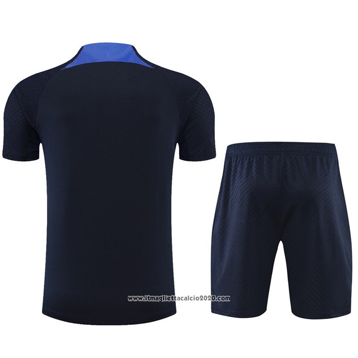 Tuta da Track Chelsea Manica Corta 2022 2023 Nero - Pantalon Corto